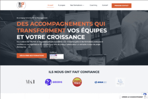 Création du site internet de Human D&P. résultat après la refonte
